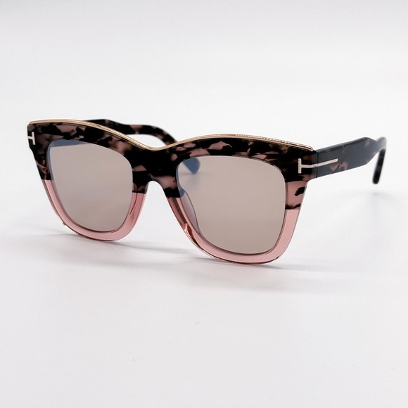 TOM FORD JULIE TF685 56G MIRRORED SUNGLASSES - Picture 3 of 7